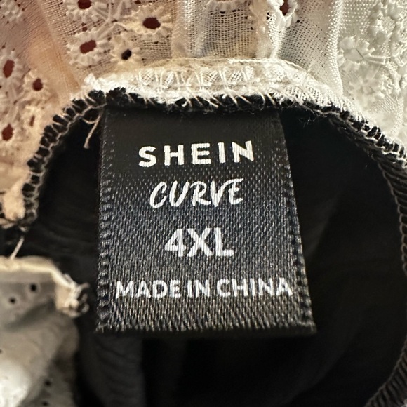 Black and white long sleeve top from SHEIN curve brand new never worn. - Picture 5 of 5